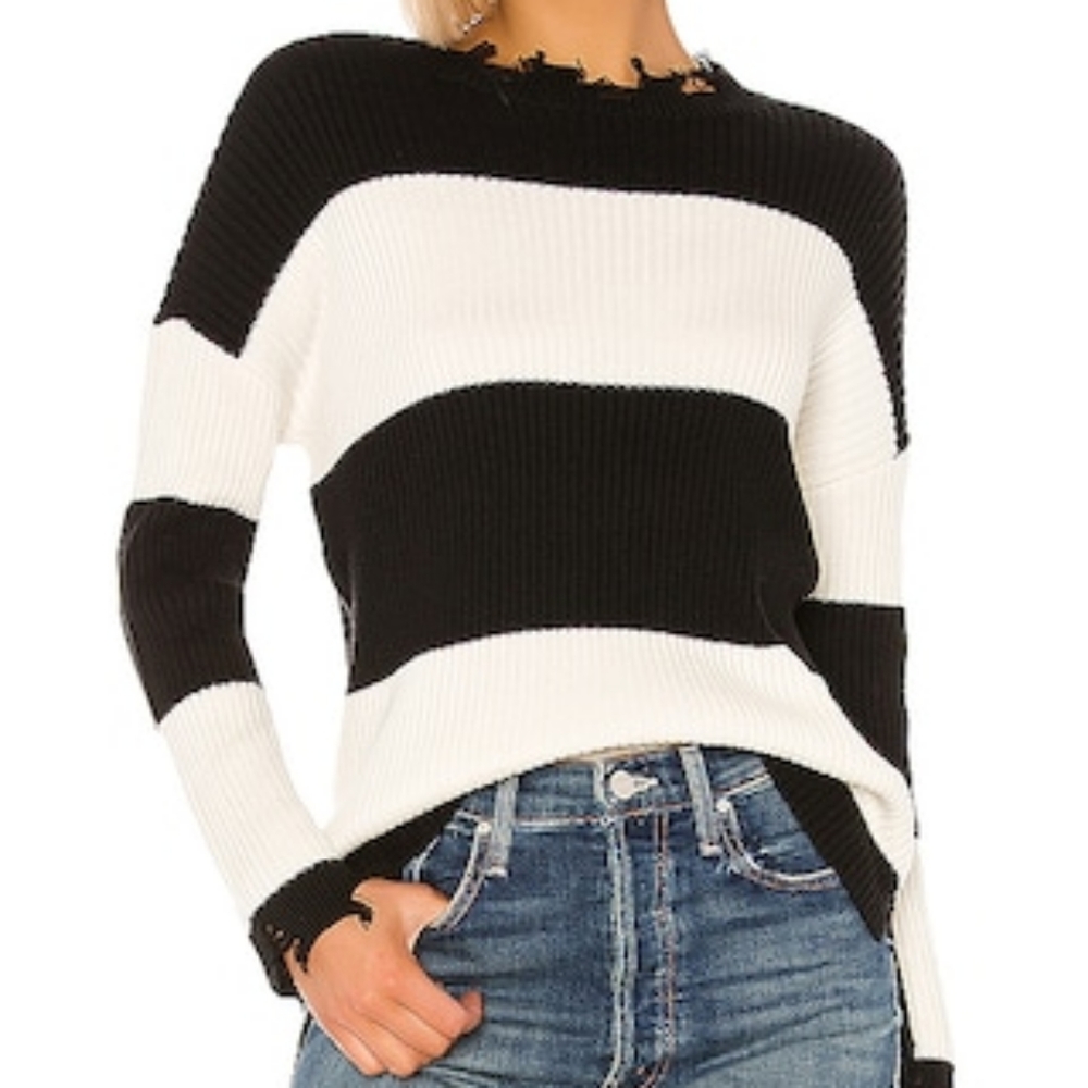 House of Harlow Black and White Sweater